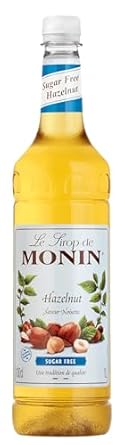 MONIN Premium Hazelnut Sugar Free Syrup 1L